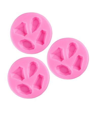 Hohopeti Dessert Tray 3pcs Baking Mold Silicone Molds Silicone Cupcake Clay Chocolate Cake Casting Mold Muffin Pan Pudding