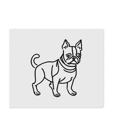 2 x Microfiber Cleaning Cloths "Boston Terrier Dog" (LC00024467)