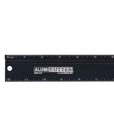 Alumicolor Alumicutter  Safety Ruler and Straight Edge  Aluminum  36 inches  Black (1316-9)