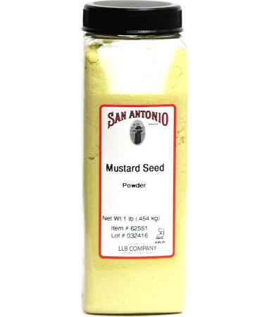 1-Pound Premium Ground Dry Mustard Seed Powder (16 Ounce Dried Bulk Size)