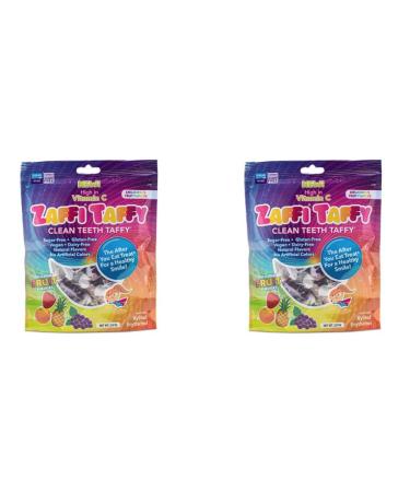 Zollipops Candy Clean Teeth Keto Sugar Free Taffy Assorted Flavors 30 counts in total (Pack of 2) - Dental-Friendly Taffy for a Sweet and Healthy Treat