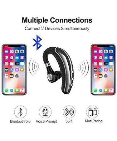 COMEXION V5.0 Bluetooth Headset with Mic, Mute Key, Wireless Noise Reduction - Ideal for Driving, Meetings, and Listening - Buy Online on SooperMarket.com