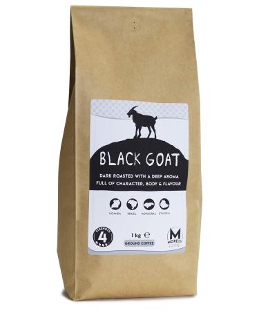 Moreish Black Goat - Dark Roast Ground Coffee (Filter/Cafetiere Grind) - 1kg