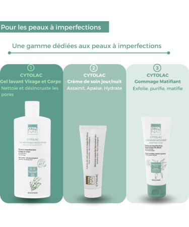 Cytolac Anti-Imperfections Cream-Sensitive skin with acneic tendencies-soothes and moisturizes skin with acneic tendencies-Visible and lasting reduction in the number of blackheads 50 ml-Cytolnat - Buy Online on SooperMarket.com