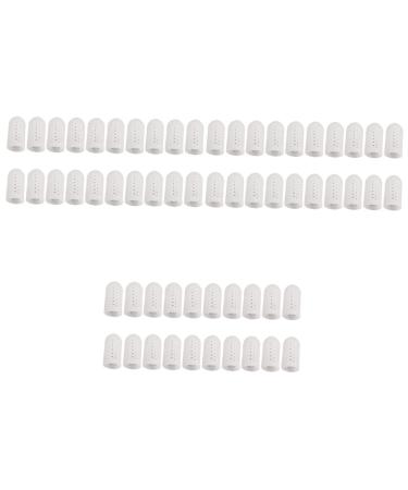 Healeved 30 Pairs Anti-wear Protective Cover Silicone Gel High Heel Protectors Crease Protector Sleeve Protectors Toe Protector Toe Silicone Protector Protection Supplies Toe Finger Sleeve Whitex3pcs 4.5X2.1cmx3pcs
