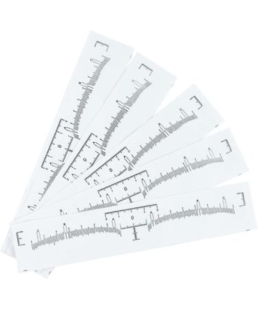 Angoily 100pcs Disposable Eyebrow Ruler Eyebrow Shaping Stencils Eyebrow Shaper Ruler Mini Caliper - Buy Online on SooperMarket.com