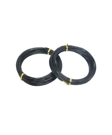Aluminum Craft Wire 2mm 65.6 FT Bendable Metal Craft Wire for Sculpting  Jewelry Making  Armature Making  Wire Weaving and Wrapping  Crafting (Black)
