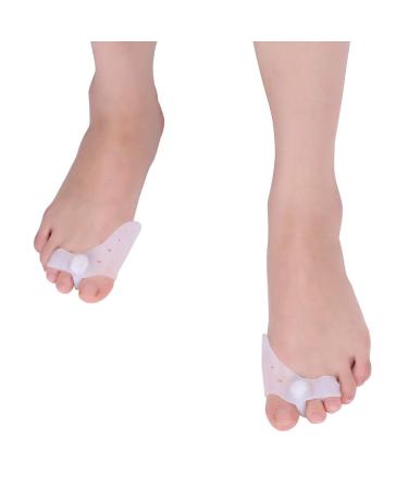 2 Pairs Gel Toe Separator for Hallux Valgus, Hammer Toes - Foot Care Corrector - Buy Online on SooperMarket.com