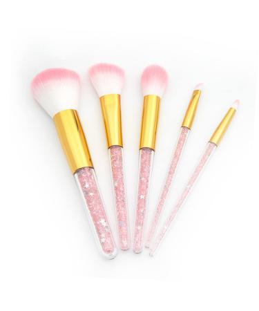 Professional 5 Set Cosmetics Brush Kit - Essential Makeup Brushes for Women | Perfect Powder Brush & More - Buy Online on SooperMarket.com