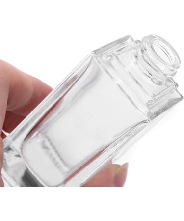 minkissy 3pcs Empty Glass Pump Bottles Square Cosmetic Bottles Refillable Makeup Dispensers for Foundation Lotion Cream 30ml (Black Cap) - Buy Online on SooperMarket.com