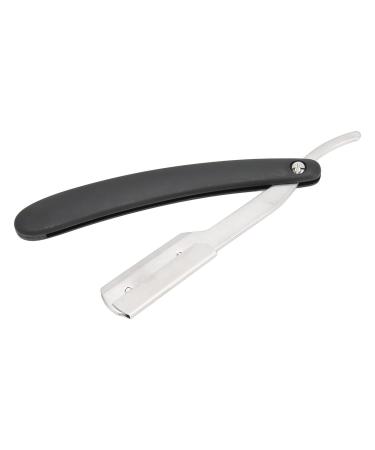 Straight Edge Shaving Razor Beard Blade Holder Vintage Foldable Professional Stainless Steel Beard Blade Knife Handle for Men Barber