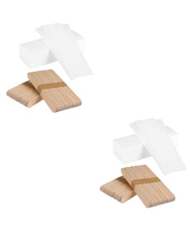 Beavorty 400 pcs wax papier Wax pencil Waxes For hair removal Waxes for body hair removal wax stripes for hair removal face wax booth