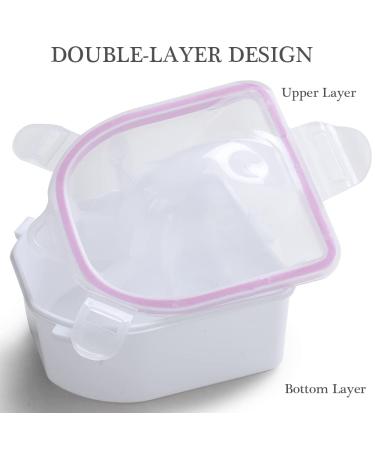 Borogo Nail Soaking Bowl Set for Gel Polish Removal and Manicure - Includes Brush, Pusher, Peeler, File, and Buffer Block - Buy Online on SooperMarket.com