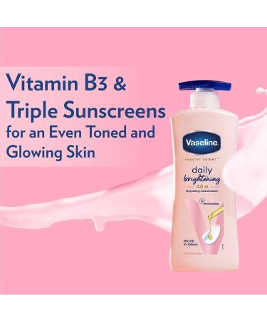 Vaseline Healthy Bright Daily Brightening Body Lotion 400 ml with Vitamin B3 - Buy Online on SooperMarket.com