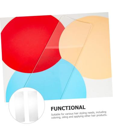 FRCOLOR 2pcs Transparent Hair Salon Highlighting Board Hair Dyeing Medicinal Board Highlighting Board Hair Foiling Board Coo Board Tool Hair Dye Paddle Pointed Tail Comb - Buy Online on SooperMarket.com