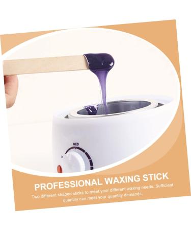 Minkissy 300 STK Waxed Wooden Sticks - Nose Wax Tools & Crafting Set for Kids | Wooden Wax Spatula & Stick Accessories - Buy Online on SooperMarket.com
