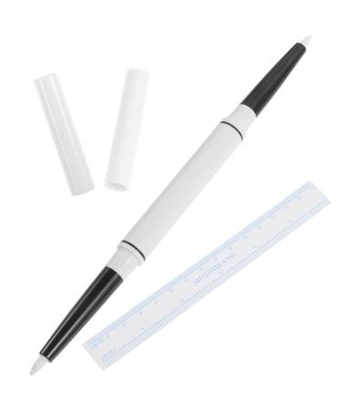 PLAFOPE 1 Set Eyebrow Position Pen Cosmetic Tattoos Marker Eyebrow Pen Depotting Palette Pens White Plastic