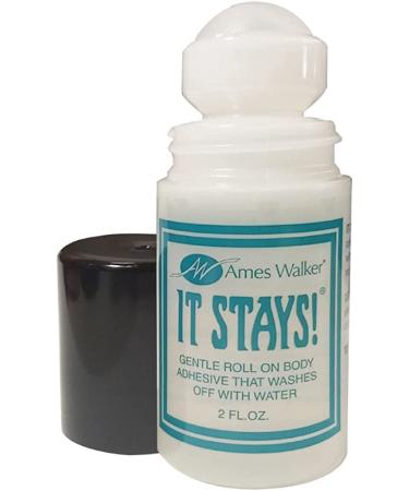 Ames Walker AW It Stays Body Adhesive 2 oz. - Wig-Bra-Hosiery Glue (3 Bottles) - Buy Online on SooperMarket.com