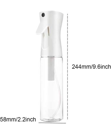 Hair Spray Bottle Spray Bottle for Hair Continuous Water Mist Trigger Sprayer for Hair Styling Plants Cleaning 300ml White - Buy Online on SooperMarket.com