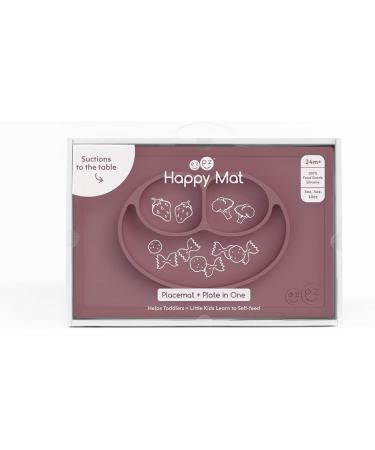 ezpz Happy Mat (Mauve) - Silicone Suction Plate for Toddlers & Preschoolers - Divided, Dishwasher Safe - 24+ months - Buy Online on SooperMarket.com