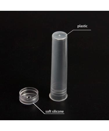 SBYURE 100 Pack Flower Water Tubes - Clear Plastic Floral Vials for Arrangements - 2-7/8 Inches - Transparent Caps - Bulk Pack - Buy Online on SooperMarket.com