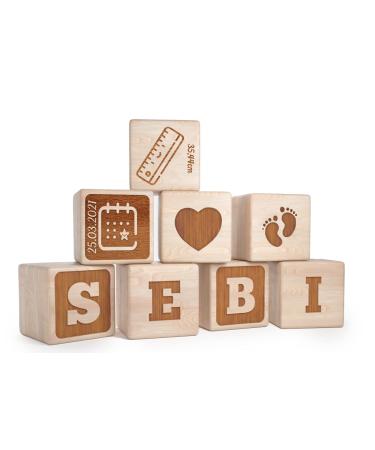 Gift joy baby gift personalized - baby names decoration - personalized wooden toys with engraving/woodenziac with engraving - newborn gift - gift ideas baby