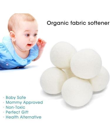 1Pcs Dryer Balls Natural Fabric Virgin Reusable Balls Dryer Wool Laundry Softener Dry Washing Kit Balls 6cm - Buy Online on SooperMarket.com