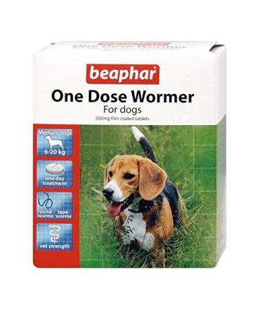 (3 Pack) Beaphar - One Dose Wormer for Small / Medium Dogs 2 Tabs