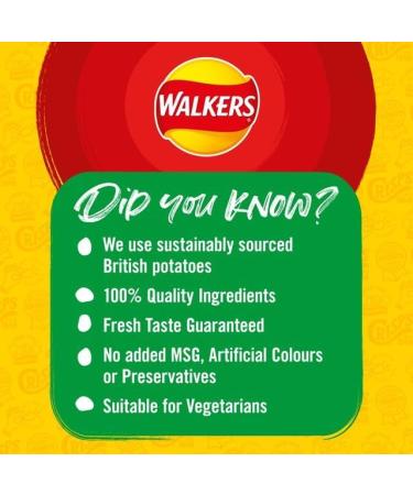 Walkers Big Bag READY SALTED Crisps Snacks 6 x 150g Bags - Buy Online on SooperMarket.com
