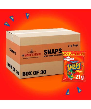Smiths Savoury Snacks Full Retail Boxes (Spicy Tomato Snaps)
