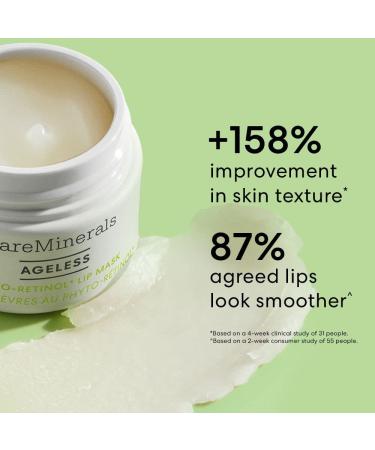 bareMinerals Ageless Phyto-Retinol Lip Mask - Vegan Leave-On Lip Sleeping Mask with Plant-Based Retinol & Hyaluronic Acid - International Shipping Available - Buy Online on SooperMarket.com
