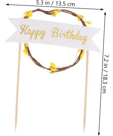 OFFSCH Cake Picks Led Birthday Signs Birthday Cupcake Topper Cake Toppers Wedding Cupcake Topper Wedding Topper Dessert Picks Sandwitch Stick Cake Pick Topper Sandwich Bar Beautiful - Buy Online on SooperMarket.com