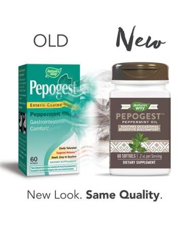 Nature's Way Pepogest Peppermint Oil 0.2 mg - 60 Softgels for Digestive Support - Buy Online on SooperMarket.com