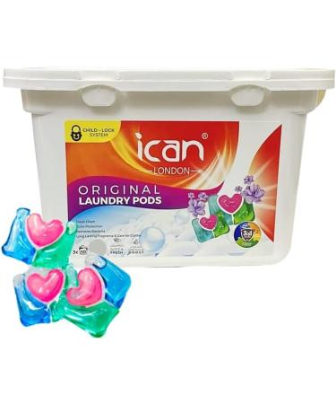 Ican Laundry 3-in-1 Washing Pods - 50 Count 10g Detergent Tablets - Buy Online on SooperMarket.com