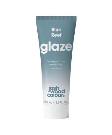 Josh Wood Colour Glaze (Blue) - Semi-permanent Hair Mask - Ammonia-free - Conditions and nourishes hair - Lasts up to 3-5 washes - For blonde hair - 100% Vegan - Cream (100ml) Blue Reeff