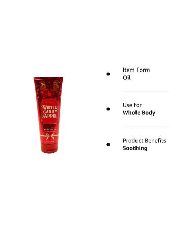 Bath & Body Works Winter Candy Apple Ultra Shea Body Cream 8oz - 2019 Holiday Edition | 24hr Moisture | Pack of 1 - Buy Online on SooperMarket.com