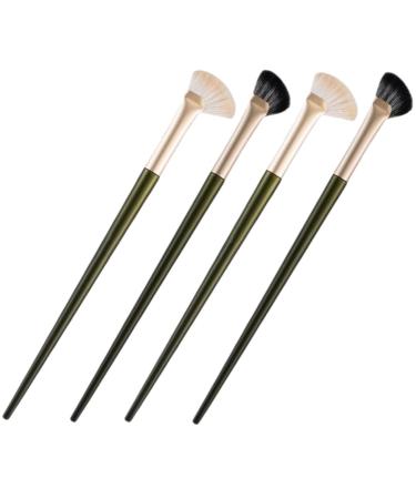 WOFASHPURET 4pcs Nose Shadow Brush Contour Brush Angled Eyebrow Eyeshadow Angled Makeup Brush Accessories Flat