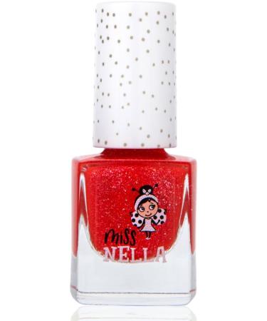 Miss Nella Croco Dazzle Safe Red Glitter Nail Polish for Kids - Non-Toxic, Odour Free & Easy Peel Off Formula - Buy Online on SooperMarket.com