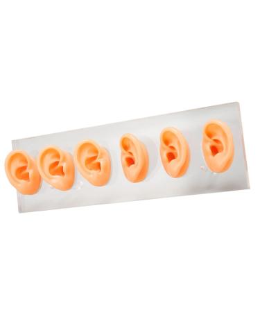 6 Pcs Silicone Ear Model Set for Hearing Aids with Acrylic Display Board - Buy Online on SooperMarket.com