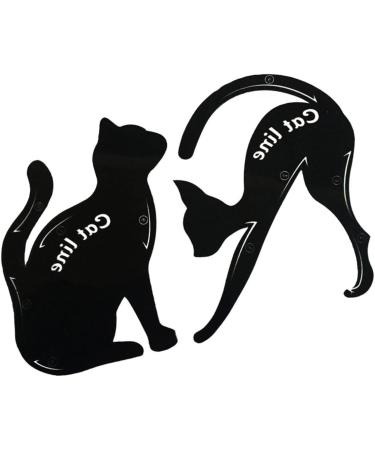 Mikinona Stencils 2pcs Eyeshadow Stencil Eye Stencil Eyeliner Model Card Cat Eye Stencil - Buy Online on SooperMarket.com