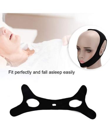 Adjustable Anti-Snore Chin Strap for Snoring Reduction (Black) - Easy to Wear Triangular Mesh Cloth Snoring Aid - Buy Online on SooperMarket.com