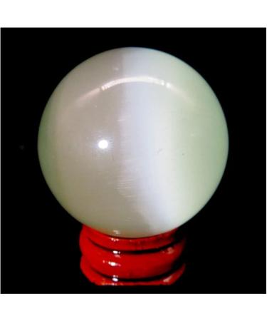 Ornament 1pc Natural White Cat Eye Stone Quartz Crystals Sphere Balls for Gift (Color : 1pc 90-100mm) - Buy Online on SooperMarket.com