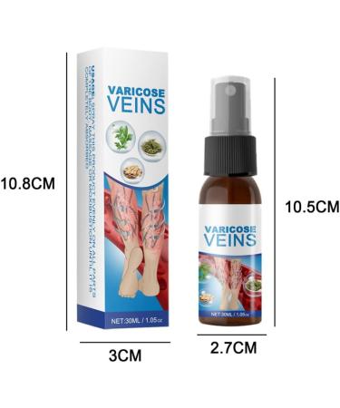 Veinhealing Varicose Veins Spray - Remove Spider Veins & Soothe Legs | 30ml Treatment for Improved Blood Circulation - Buy Online on SooperMarket.com