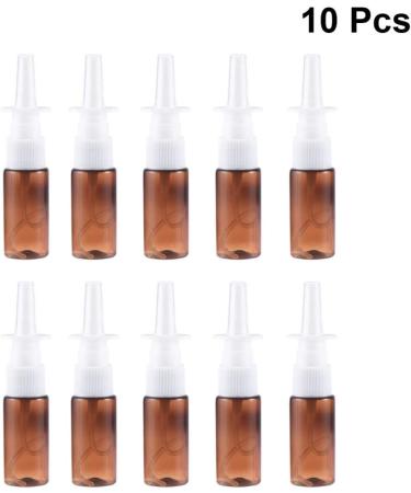 Beavorty 10-Pack Refillable Plastic Spray Bottles for Nasal Spray & Travel | Fine Fog Hairspray Containers - Durable & Portable - Buy Online on SooperMarket.com