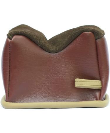 BenchMaster All Leather Rifle Bench Bag Rest | Shooting Sand Bag for Gun Sighting - Weather Resistant | Hand Double Stitched | Multiple Sizes Available - Small Filled - Buy Online on SooperMarket.com