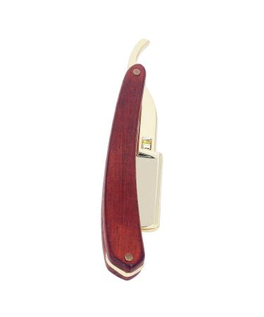 Professional Stainless Steel Manual Bartklingen Holder for Men | Hairdressing Bar Cutter Rack with Beech Handle - Buy Online on SooperMarket.com