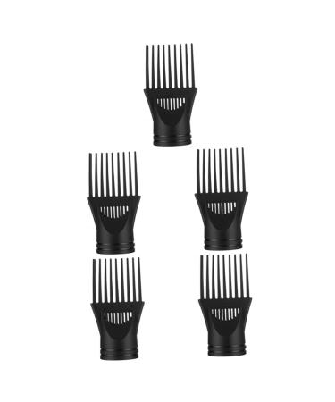 MAGICLULU 5pcs Hair Dryer Comb Hair Dryer Nozzle Adapter Blower Dryer Comb Attachment Diffuser Attachment for Hair Dryer Blow Dryer with Comb Blow Dryer Attachment Plastic Hair Comb Modeling