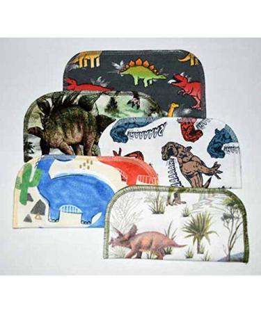 8x8 Inch Dinosaur Printed Flannel Little Wipes - Soft 1 Ply Fabric - Buy Online on SooperMarket.com