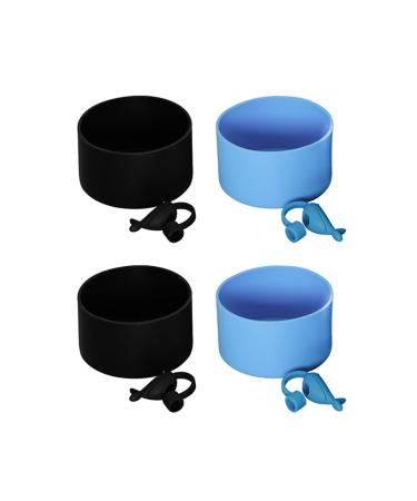 Heat Resistant Silicone Cup Sleeve Set Slip Straw Cap Water Bottle Boots Silicone Straw Cover Friendly Cup Accessories for Home Office Travel Travel