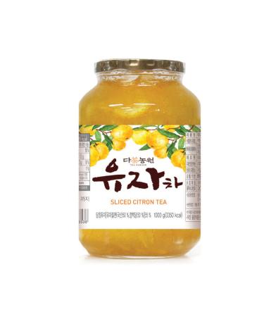 Danongwon Korean Sliced Citron Tea - Yuzu 35OZ Hot Cold Iced Ade Beverage Drink Salad Sauce Spread Jam Citrus Marmalade 1 Pack
